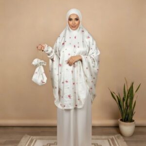 ensemble de prière bornéo blanc