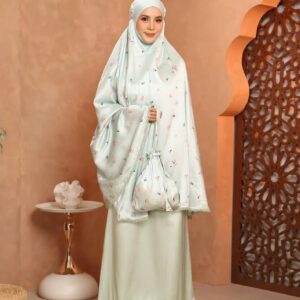 ensemble de prière bornéo vert